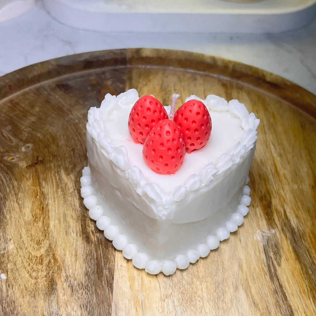 Heart Cake Candle